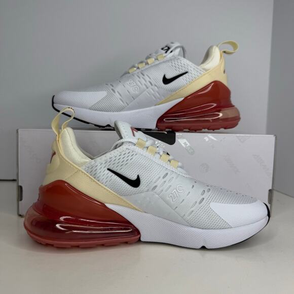 Nike Air Max 270 White/Pale Ivory Muslin Size 6 Women - Picture 2 of 8